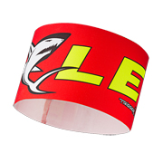 Leki Shark Stirnband neon rot-neon gelb